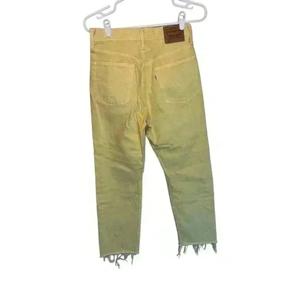 LEVIS 501 YELLOW 26L 26w white label - Picture 6 of 11